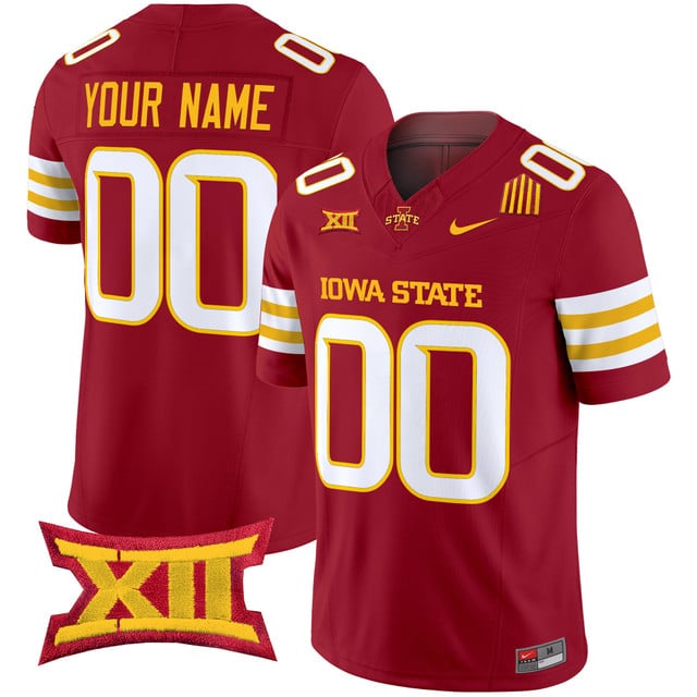 Iowa State Cyclones 2025 Vapor Limited Custom Jersey red