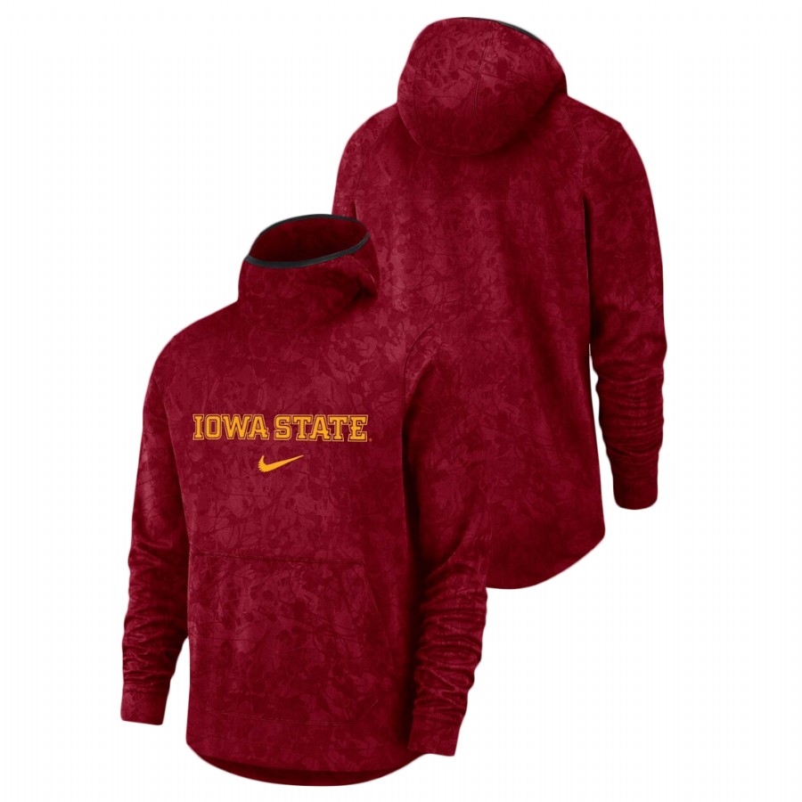Iowa State Cyclones Basketball Spotlight Team Logo Pullover Men's Cardinal Hoodie