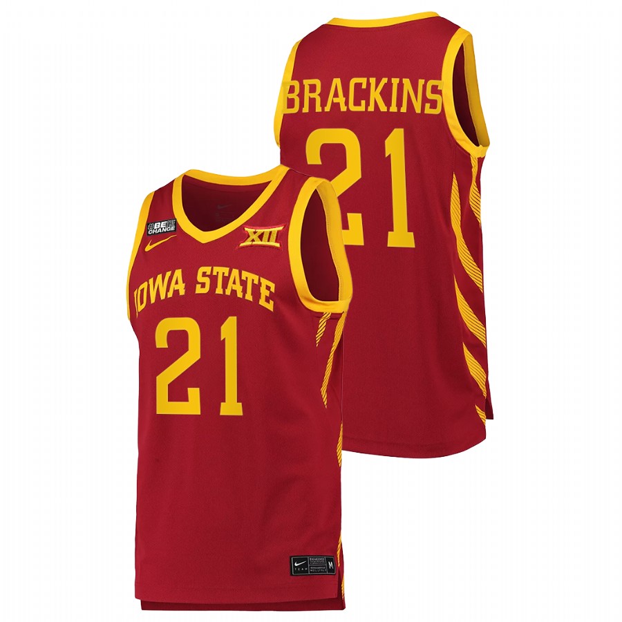 Iowa State Cyclones Craig Brackins College Basketball Cardinal NBA Alumni Jersey Men