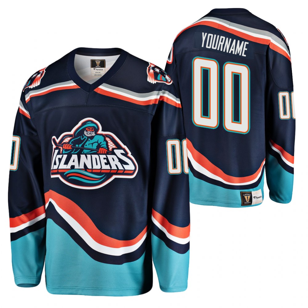 Islanders Custom Navy Premier Player Heritage Jersey