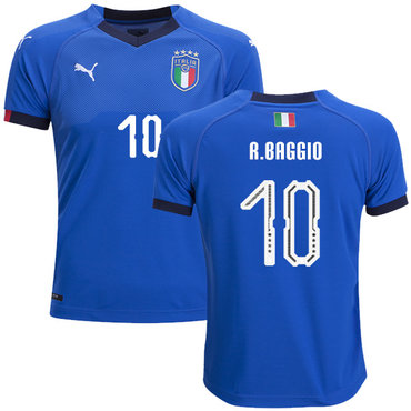 Italy #10 R.Baggio Home Kid Soccer Country Jersey