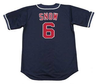 J.T. SNOW California Angels 1995 Majestic Throwback Alternate Baseball Jersey