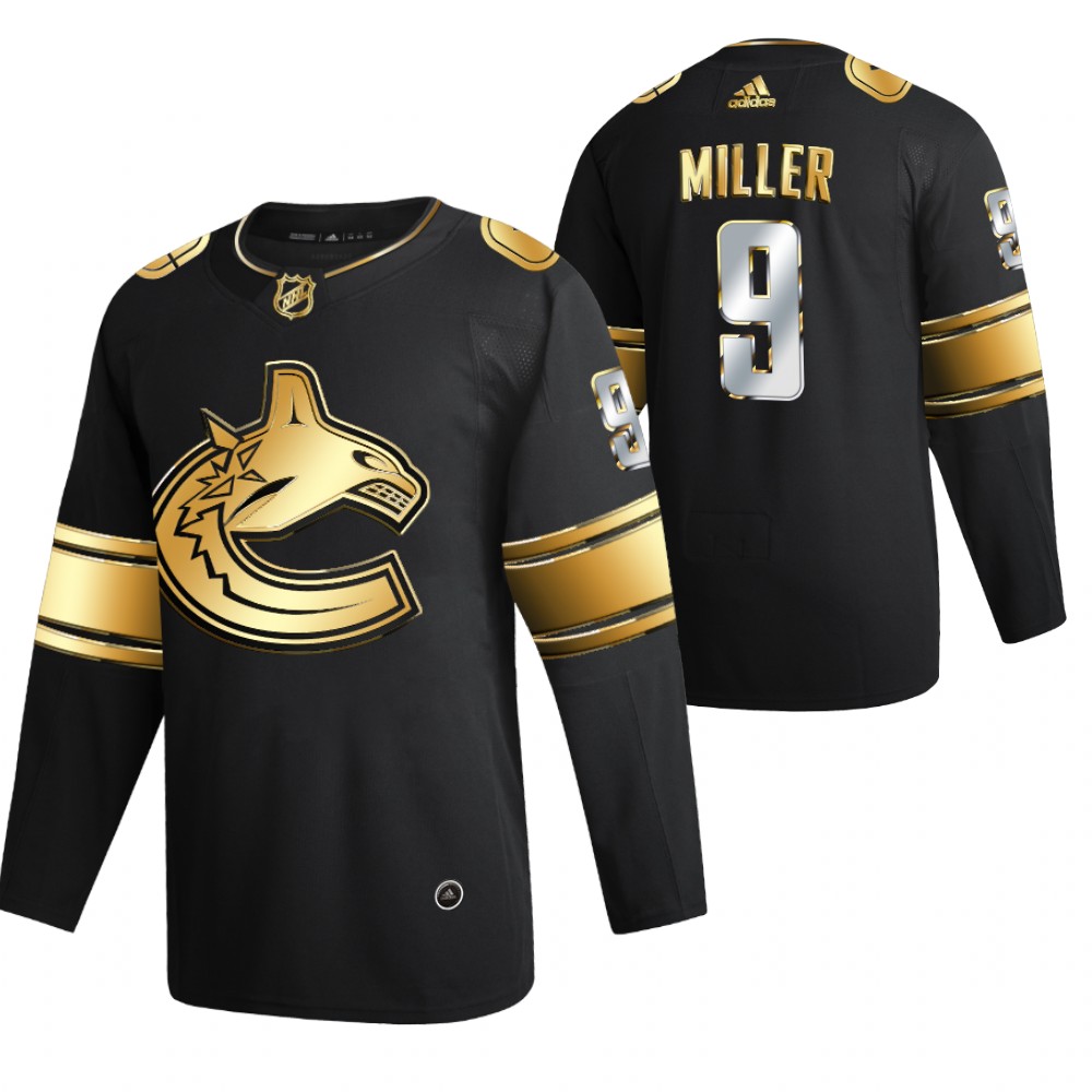 J.T.Miller Vancouver Canucks Black 2021 Golden Edition Jersey Limited Authentic