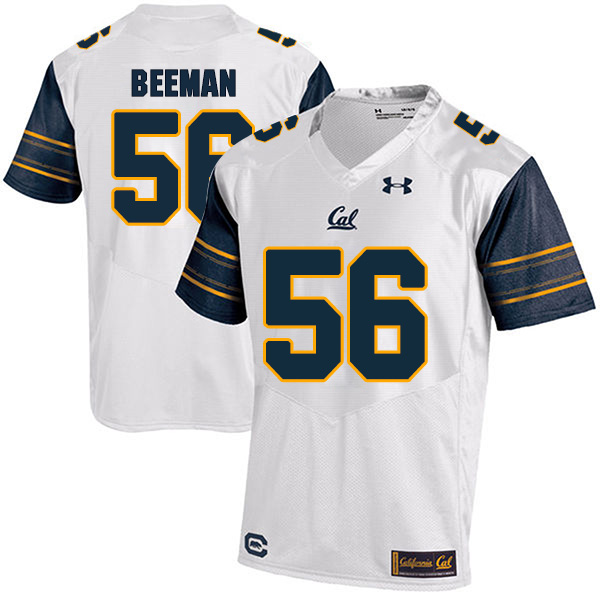 Jack Beeman California Golden Bears Men's Jersey - #56 NCAA White Stitched Authentic