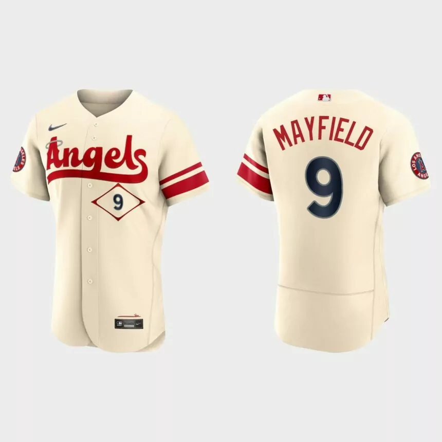 Jack Mayfield Los Angeles Angels 2022 City Connect Authentic Jersey – Cream