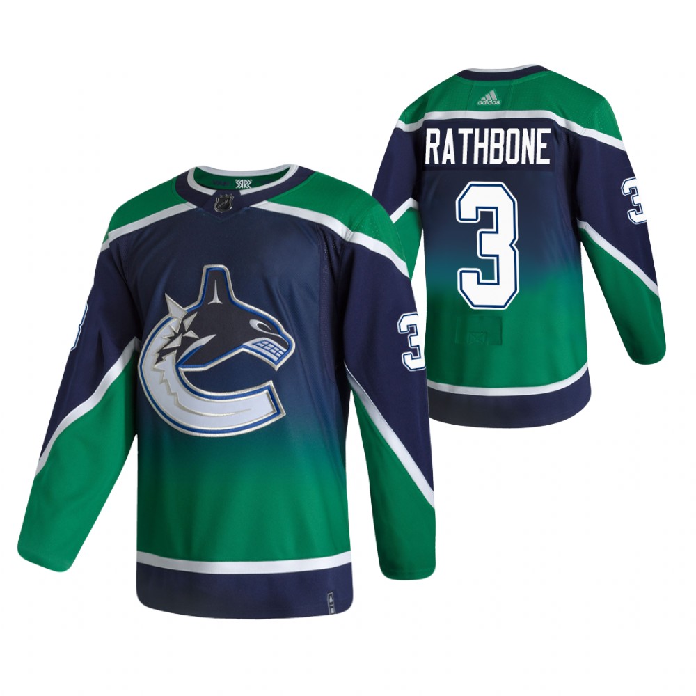 Jack Rathbone Vancouver Canucks Reverse Retro Green Men's Jersey Authentic