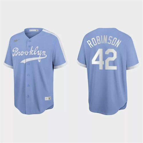 Jackie Robinson Brooklyn Dodgers Cooperstown Collection Baseball Jersey – Light Purple.jpg