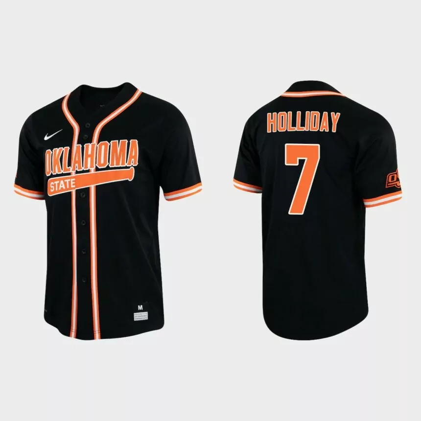 Jackson Holliday Oklahoma State Cowboys Replica College Baseball Jersey – Black