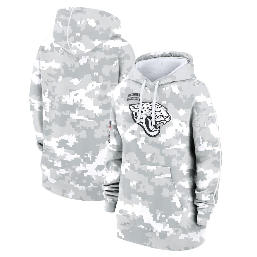 Jacksonville Jaguars  2025  Salute  to Service  Limited Football Stitched hoodie Jersey