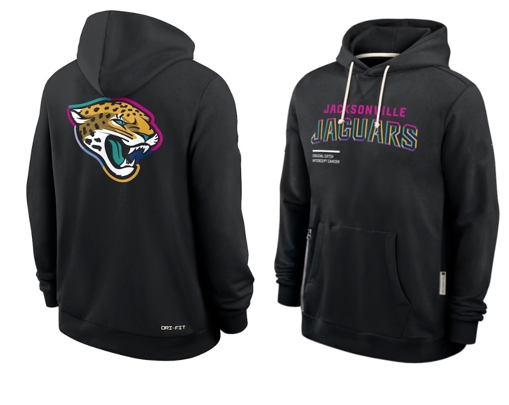 Jacksonville Jaguars  2025  Salute to Service  Limited Football Stitched hoodie Jersey