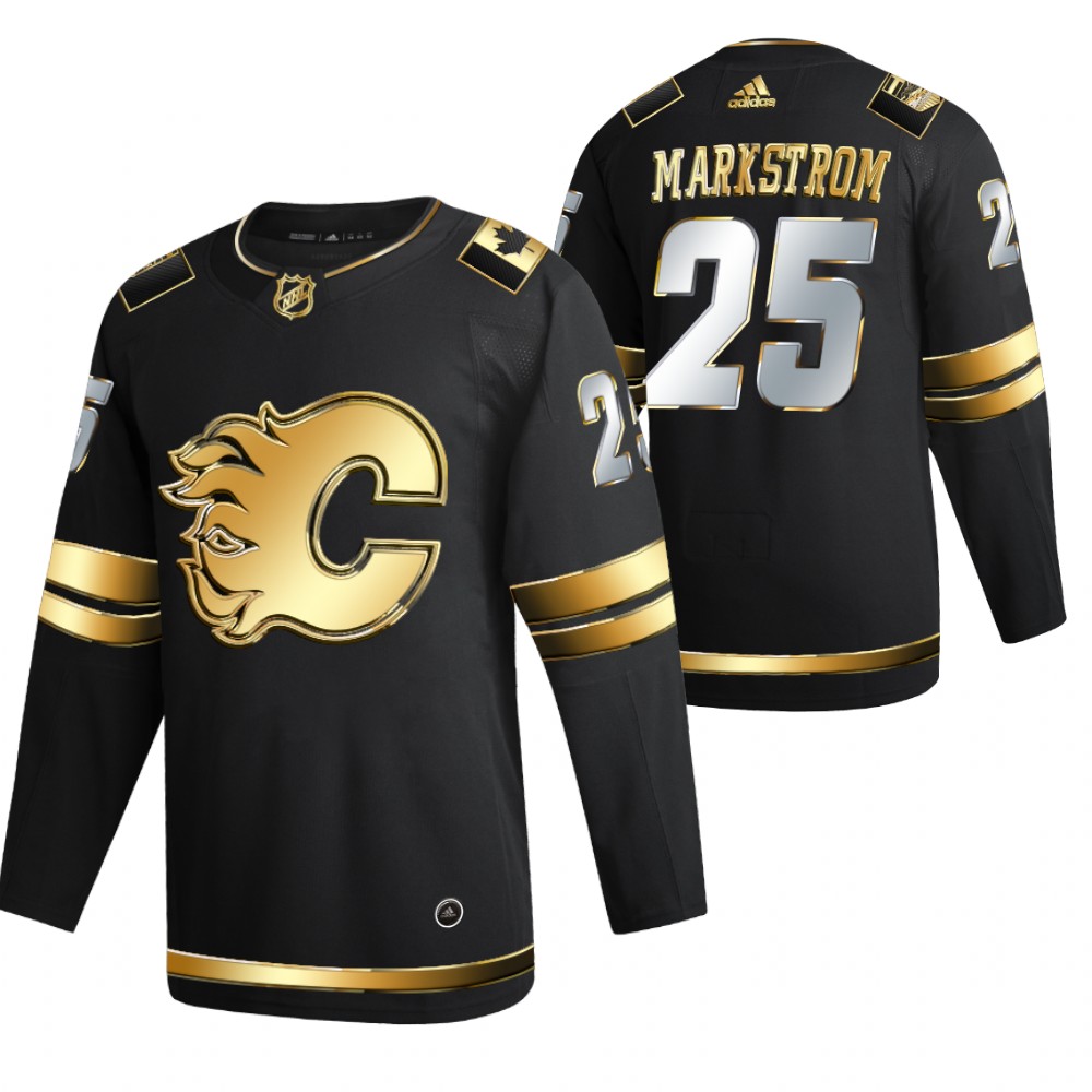 Jacob Markstrom Calgary Flames Black 2021 Golden Edition Jersey Limited Authentic