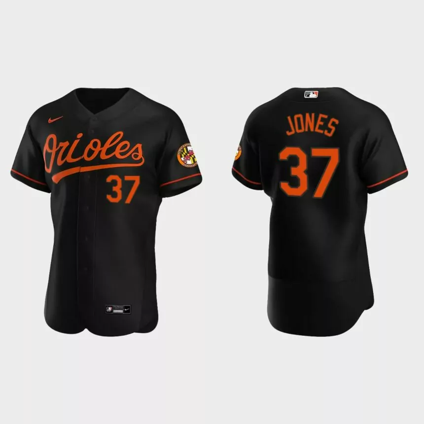 Jahmai Jones Baltimore Orioles Authentic Alternate Jersey – Black