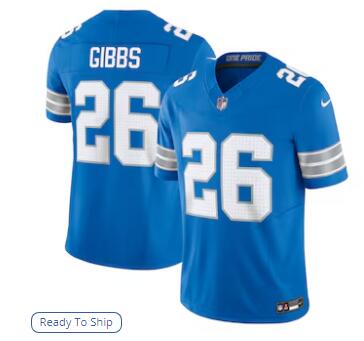 Jahmyr Gibbs Detroit Lions Nike Vapor F.U.S.E. Limited Jersey - Blue