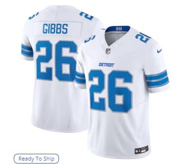 Jahmyr Gibbs Detroit Lions Nike Vapor F.U.S.E. Limited Jersey - White