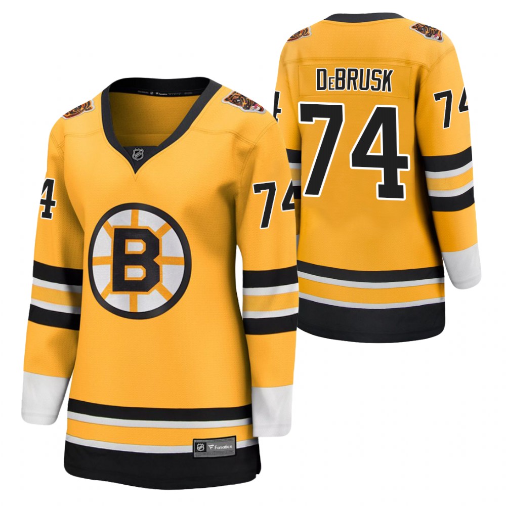 Jake DeBrusk Boston Bruins 2021 Special Edition Gold Women Jersey