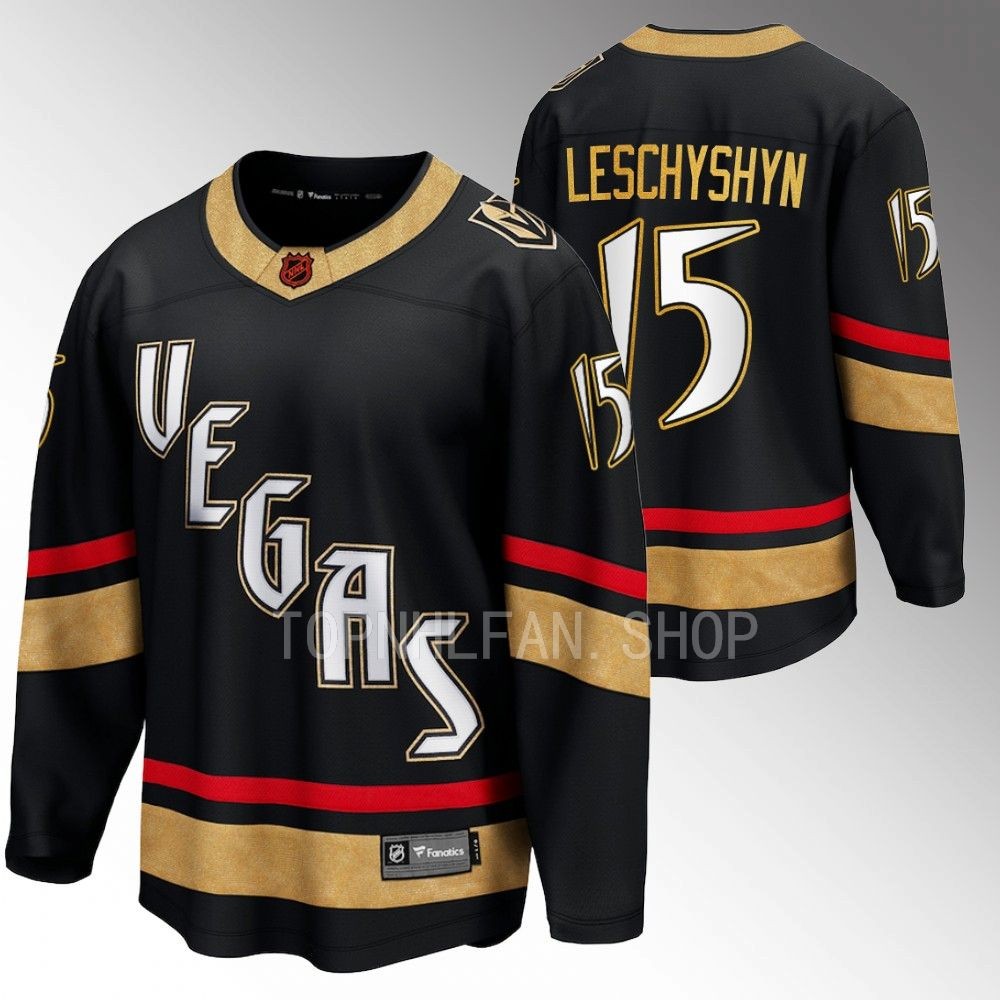Jake Leschyshyn Vegas Golden Knights Jersey Special Edition 2.0 Black 2022 Breakaway Player