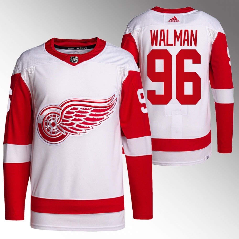 Jake Walman Detroit Red Wings White Primegreen Authentic Away Jersey