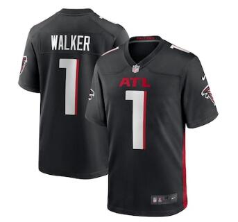 Jalon Walker Atlanta Falcons Nike 2025 NFL Draft First Round Pick Game Jersey - Black
