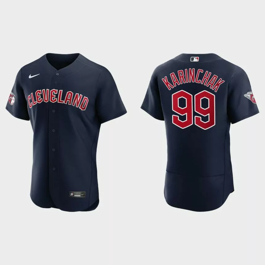 James Karinchak Cleveland Guardians Authentic Jersey – Navy