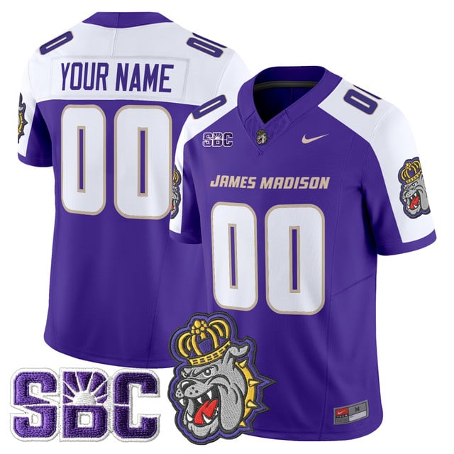 James Madison Dukes 2025 Vapor Limited Custom Jersey alternate