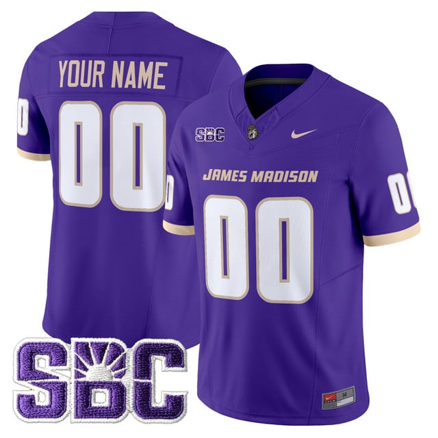 James Madison Dukes 2025 Vapor Limited Custom Jersey purple