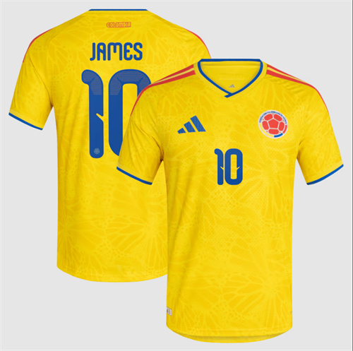 James Rodriguez Colombia National Team adidas 2026 Home Authentic Jersey