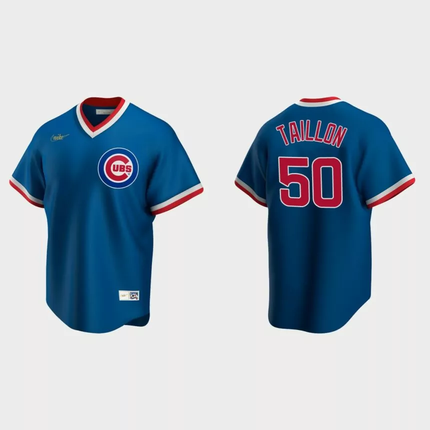 Jameson Taillon Chicago Cubs Cooperstown Collection Road Jersey – Royal