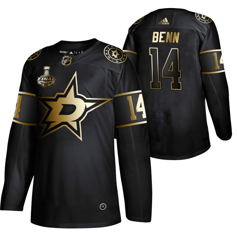 Jamie Benn Stars 2020 Stanley Cup Final Bound Black Golden Limited Edition Jersey