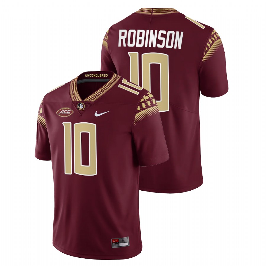 Jammie Robinson Florida State Seminoles Garnet College Football Jersey