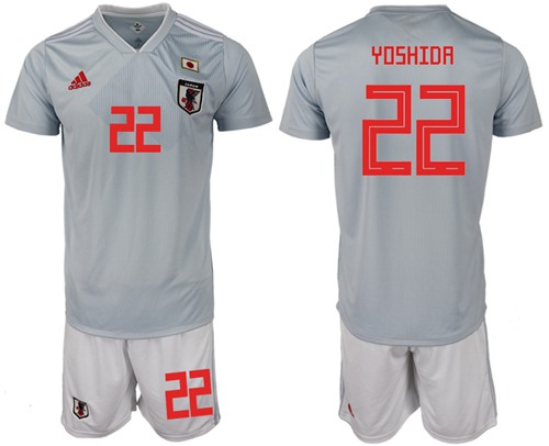 Japan #22 Yoshida Away Soccer Country Jersey
