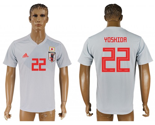 Japan #22 Yoshida Away Soccer Country Jersey