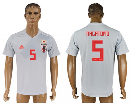 Japan #5 Nagatomo Away Soccer Country Jersey
