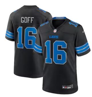 Jared Goff Detroit Lions Nike 2nd Alternate Game Jersey - Black