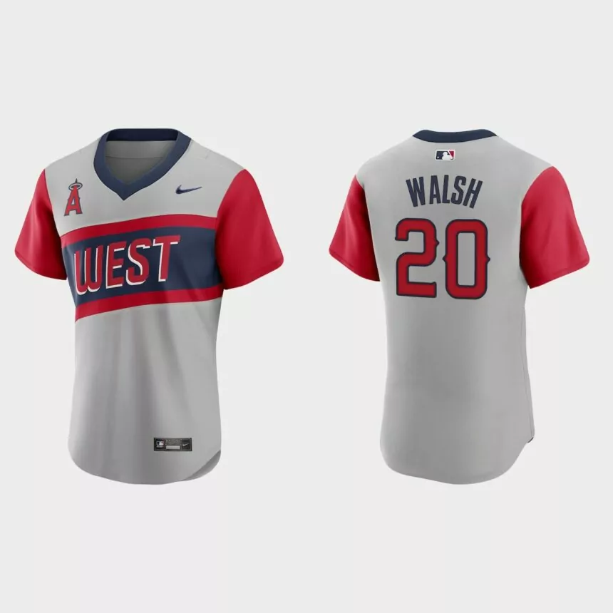 Jared Walsh Los Angeles Angels 2021 Little League Classic Road Authentic Jersey – Gray