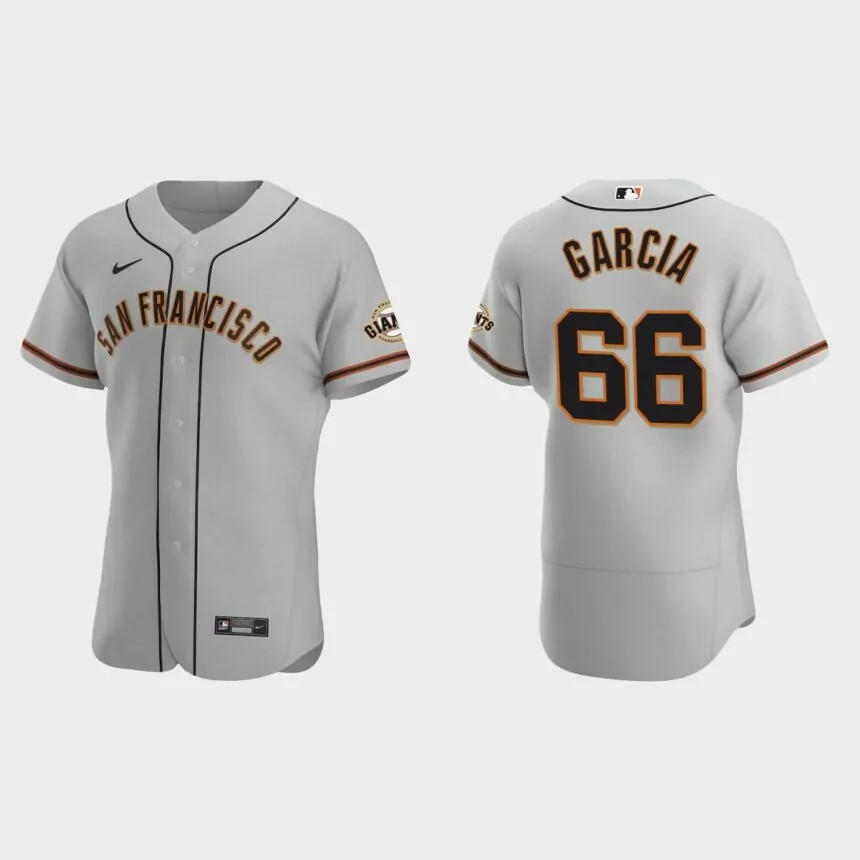 Jarlin Garcia San Francisco Giants Authentic Road Jersey – Gray