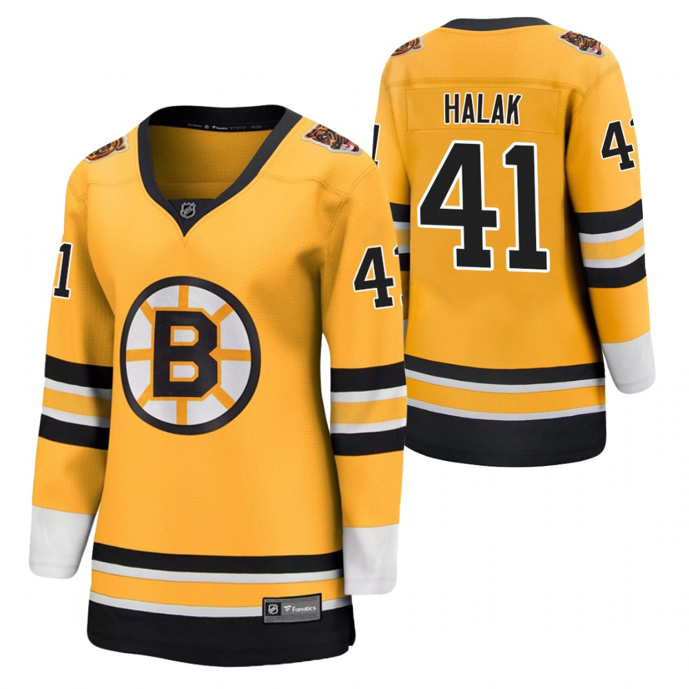 Jaroslav Halak Boston Bruins 2021 Special Edition Gold Women Jersey