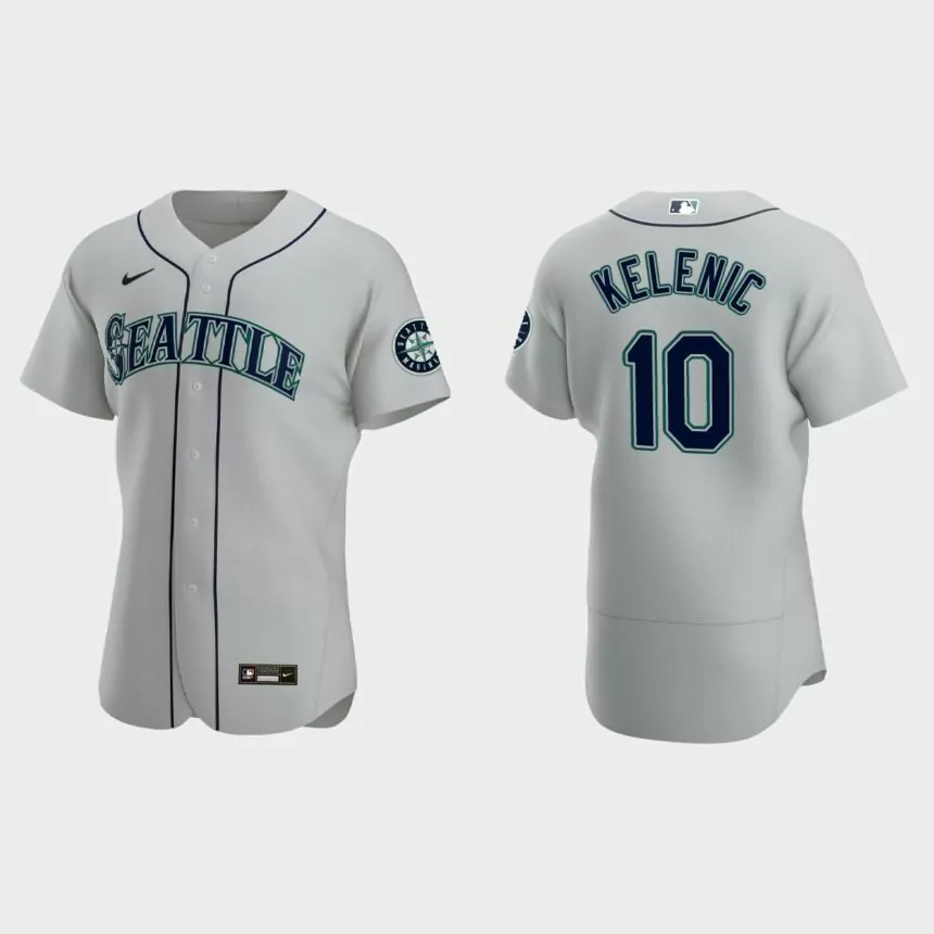 Jarred Kelenic Seattle Mariners Authentic Jersey – Gray