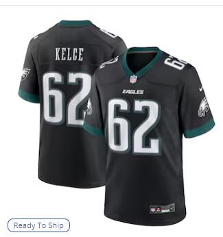 Jason Kelce Philadelphia Eagles Nike Alternate Game Jersey - Black