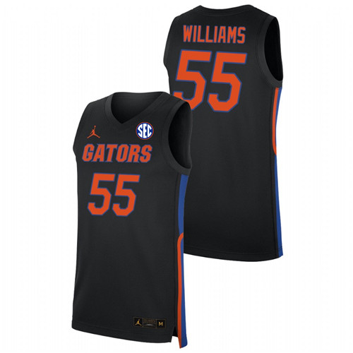 Jason Williams Florida Gators 2019-20 Black Replica College Basketball Jersey