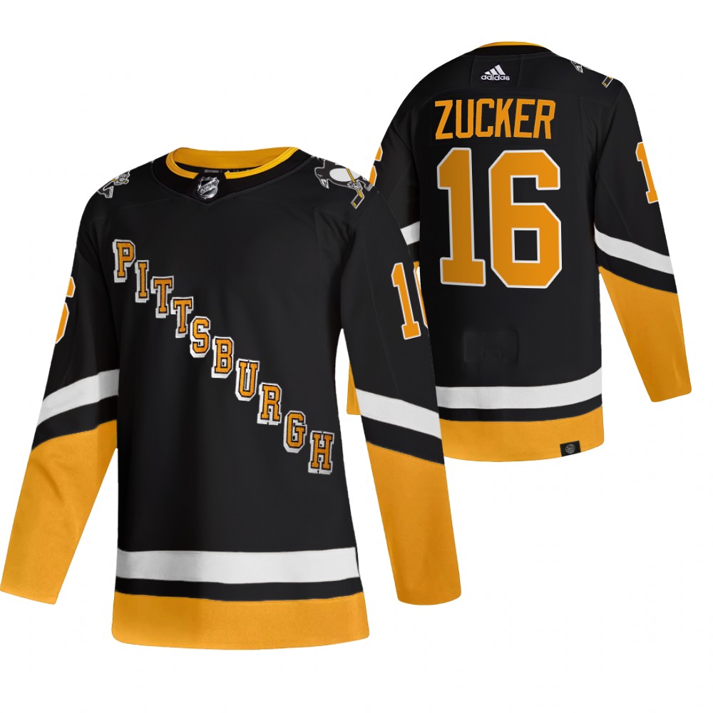 Jason Zucker 2021-22 Pittsburgh Penguins Black Third Primegreen Authentic Jersey