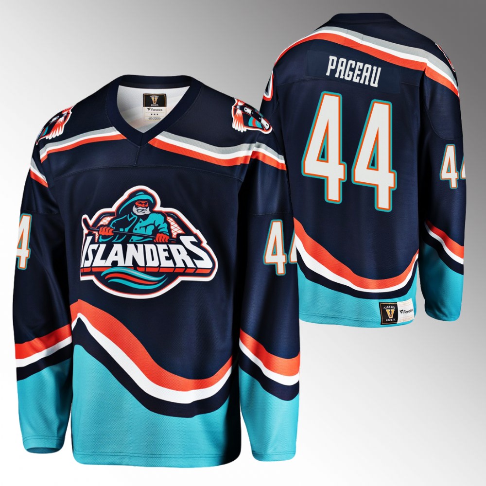 Jean-Gabriel Pageau 2022-23 New York Islanders Reverse Retro 2.0 Navy Jersey Replica