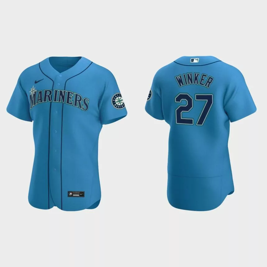 Jesse Winker Seattle Mariners Authentic Alternate Jersey – Royal