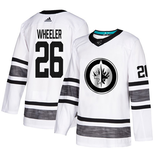 Jets #26 Blake Wheeler White Authentic 2019 All-Star Stitched Hockey Jersey