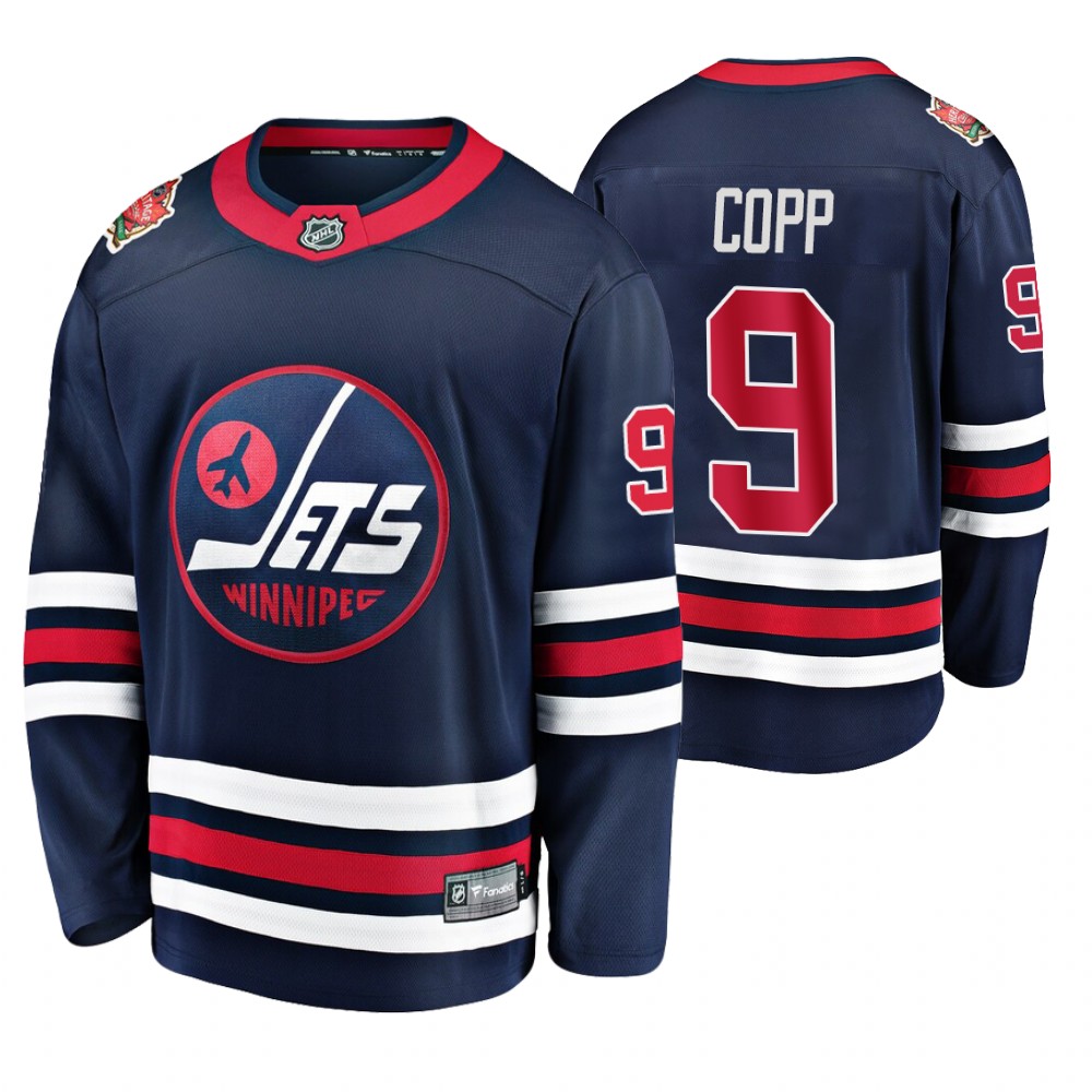Jets Andrew Copp Navy 2019 Heritage Classic Breakaway Player Jersey