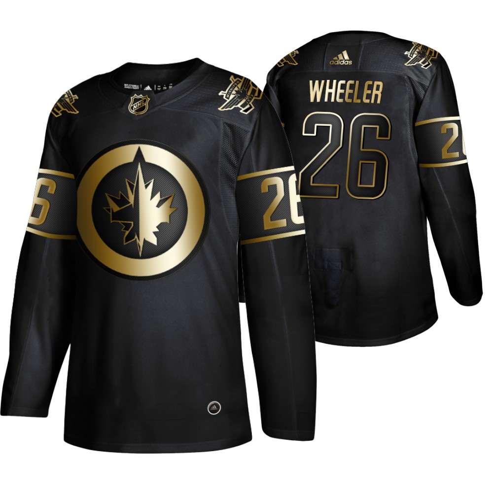 Jets Blake Wheeler Black Authentic 2019 NHL Golden Edition Jersey