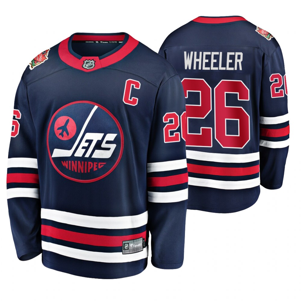 Jets Blake Wheeler Navy 2019 Heritage Classic Breakaway Player Jersey