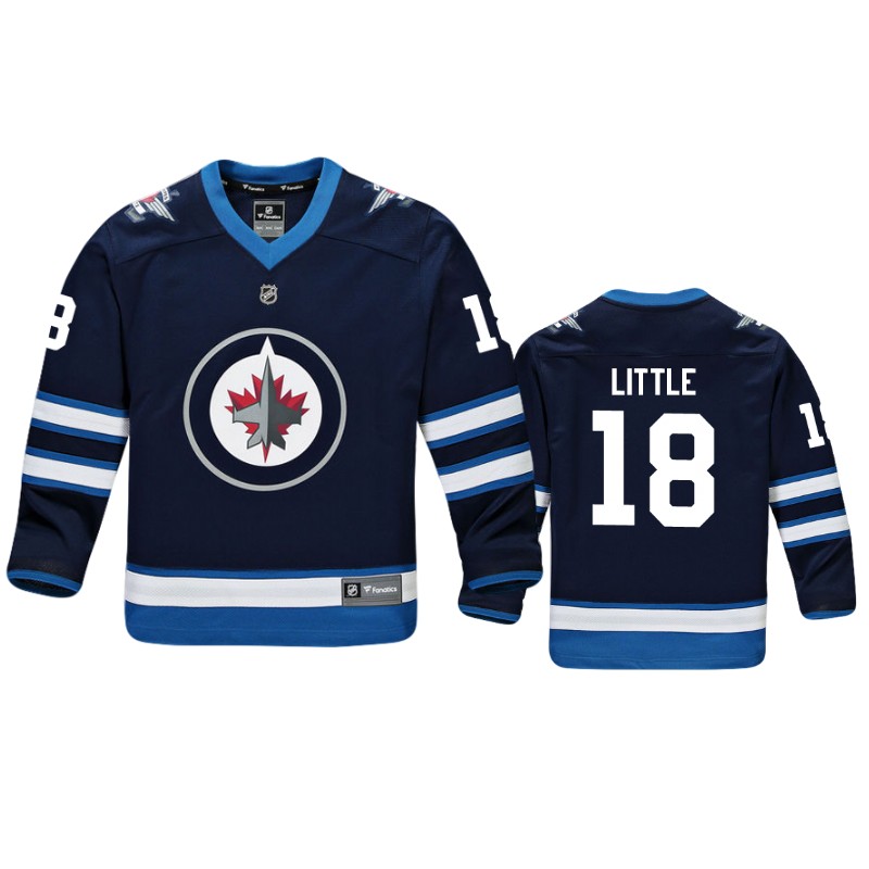 Jets Bryan Little Navy Replica Player Home Jersey