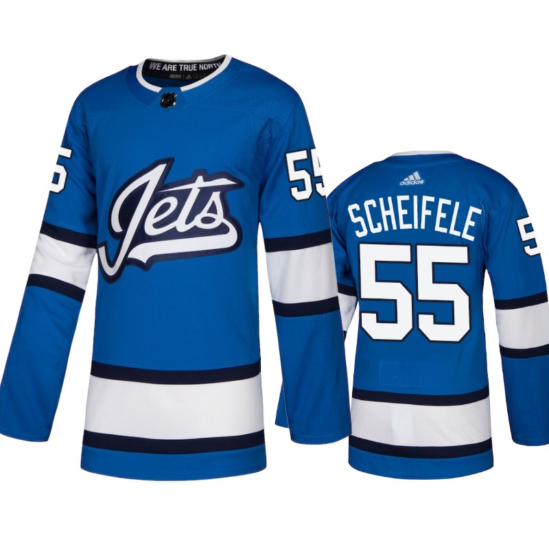 Jets Mark Scheifele Blue Authentic Alternate Jersey
