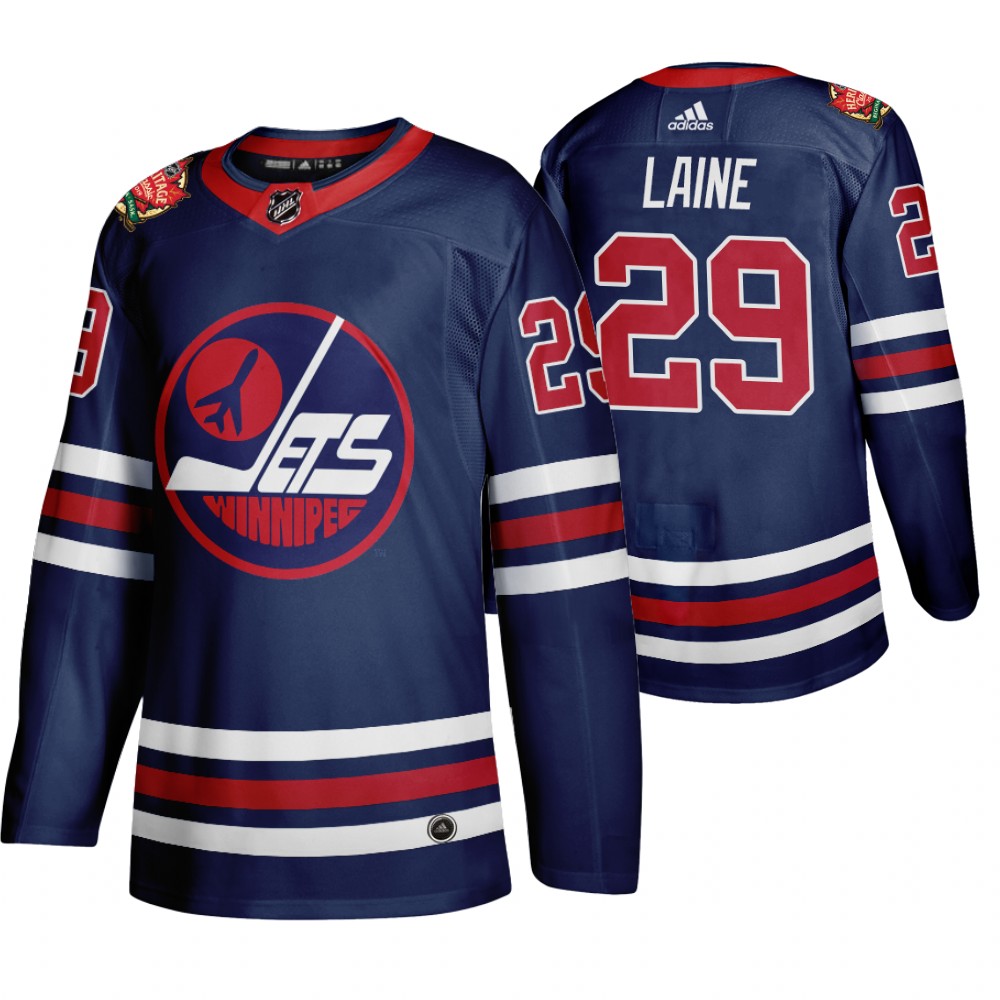 Jets Patrik Laine Navy 2019 Heritage Classic WHA Jersey