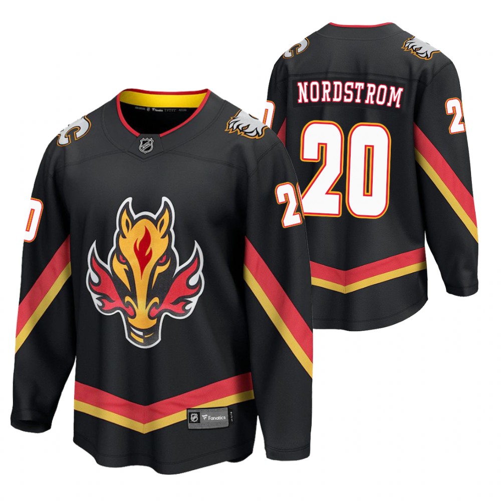 Joakim Nordstrom Flames 2021 Reverse Retro Black Jersey Special Edition